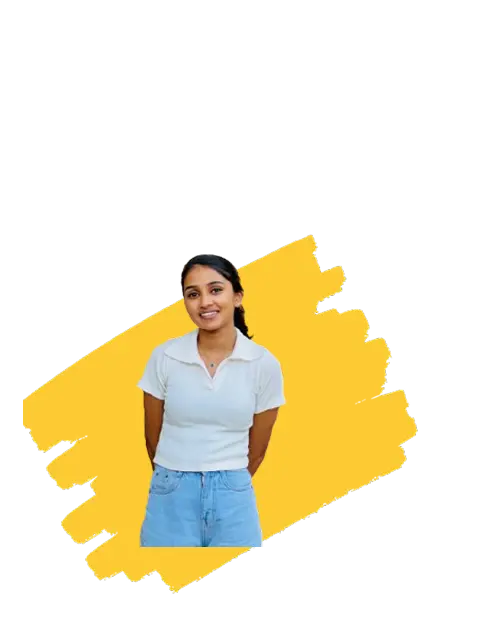 best digital marketer in calicut stanting in front of the yellow wall